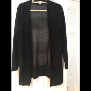 Black sheer cardigan